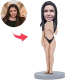 Sexy Frau Kundenspezifische Bobbleheads addieren Text