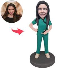 Professionelle Ärztin Benutzerdefinierte Bobbleheads mit eingraviertem Text