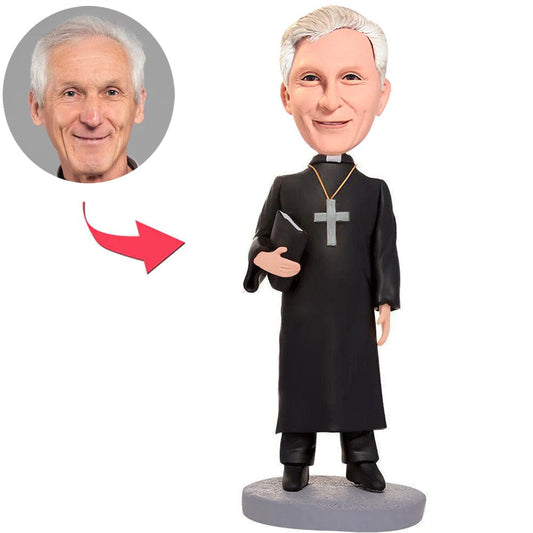 Priester Jesus-Nachfolger kundenspezifische Bobbleheads Text hinzufügen